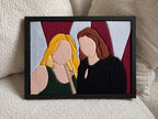 Handgefertigtes Stoffportrait